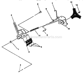 Page D Diagram and Parts List for  Craftsman Edger
