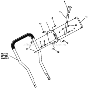 Page H Diagram and Parts List for  Craftsman Edger