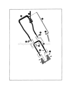 Page G Diagram and Parts List for  Craftsman Edger