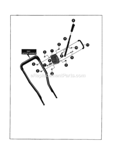 Page H Diagram and Parts List for  Craftsman Edger
