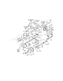 Drive Diagram and Parts List for  Craftsman Snow Blower