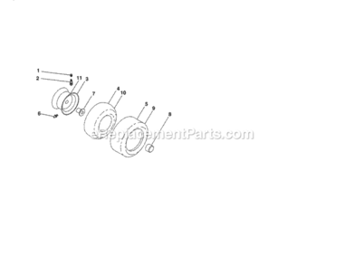 Page J Diagram and Parts List for  Craftsman Lawn Tractor