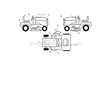 Page I Diagram and Parts List for  Craftsman Lawn Tractor
