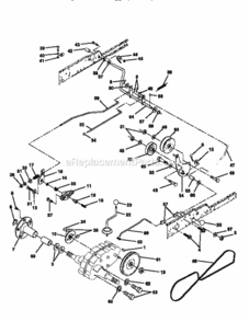 Page C Diagram and Parts List for  Craftsman Lawn Tractor