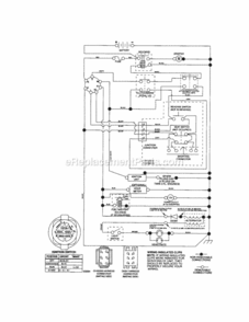 Schematic_Diagram_-_Tractor Diagram and Parts List for  Craftsman Lawn Tractor
