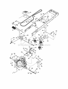 Ground_Drive Diagram and Parts List for  Craftsman Lawn Tractor