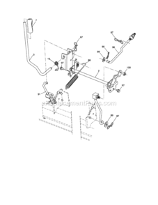 Lift_Assembly Diagram and Parts List for  Craftsman Lawn Tractor