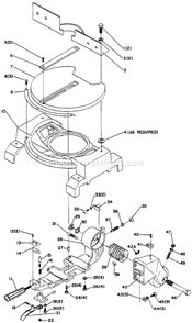 Page A Diagram and Parts List for Type 2 Delta Miter Saw