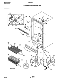 CABINET / CONTROL / SHELVES Diagram and Parts List for  Electrolux Freezer