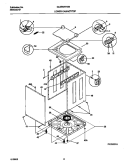 P17R0010 WSHR CAB, TOP Diagram and Parts List for  Gibson Washer Dryer Combo