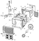 Section Diagram and Parts List for  General Electric Air Conditioner