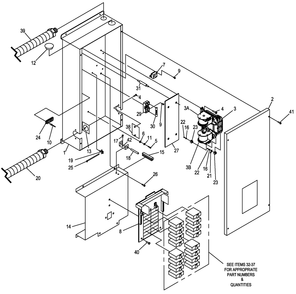 Transfer Switch Diagram and Parts List for (4685414 - 5656002)(2009) Generac Generator