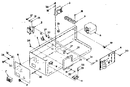 Control panel Diagram and Parts List for  Generac Generator
