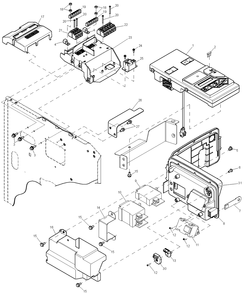 Control Panel Diagram and Parts List for (7772661 - 8070518)(2013) Generac Generator