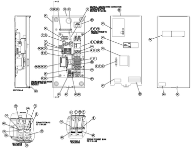 Service Entrance Generator Diagram and Parts List for (7772661 - 8070518)(2013) Generac Generator