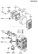 Page A Diagram and Parts List for AS04 Kawasaki Engine