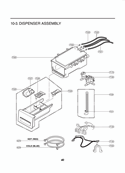DISPENSER ASSEMBLY Diagram and Parts List for F1282FDC LG Washer