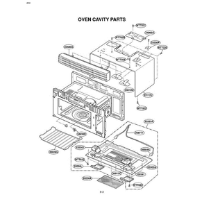 Section 5 Diagram and Parts List for ABKELGA LG Microwave Oven Combo