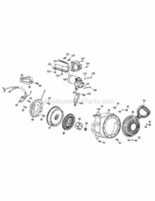 370-Sub-11_Starter_Assembly_And_Blower_Housing Diagram and Parts List for  MTD Engine