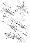 Dana Transaxle Diagram and Parts List for  Poulan Lawn Tractor