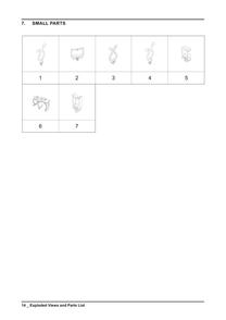 Small Parts Diagram and Parts List for A3-00 Samsung Dryer