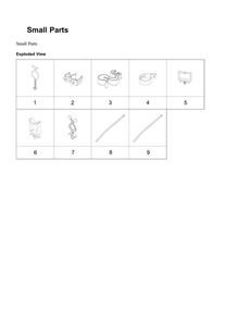 Small Parts Diagram and Parts List for US-00 Samsung Washer