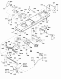 Frame  Front Axle Group (986847B) Diagram and Parts List for  Simplicity Lawn Tractor