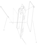Bag Chute Assembly Diagram and Parts List for 210000001-210999999 - 2001 Toro Lawn Mower