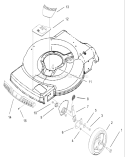 Front Axle and Wheel Assembly Diagram and Parts List for 240000001-240999999 - 2004 Toro Lawn Mower