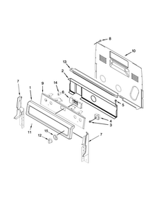 Part Location Diagram of W11308431 Whirlpool Electronic Control Board