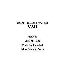 Optional parts (not included) Diagram and Parts List for  Whirlpool Dishwasher