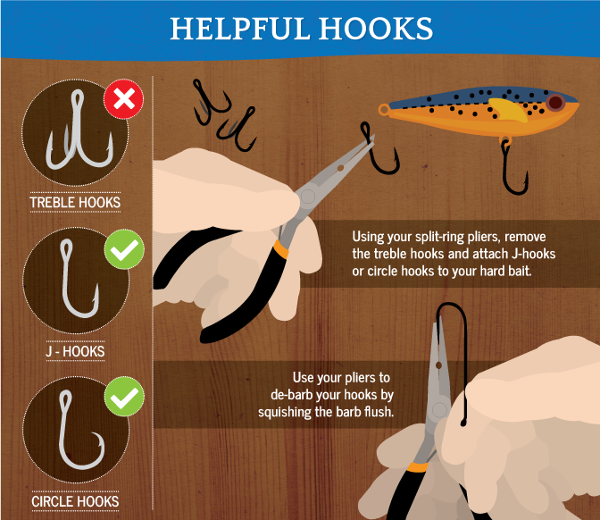 Circle Hooks for Casting Lures