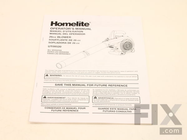 10037851-1-M-Homelite-987000997-Operator&#39;s Manual