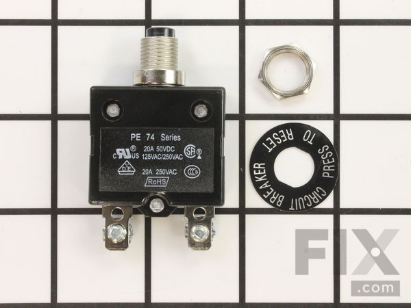 10101508-1-M-Ridgid-780350007-20 Amp Circuit Breaker (120 Volts Ac)