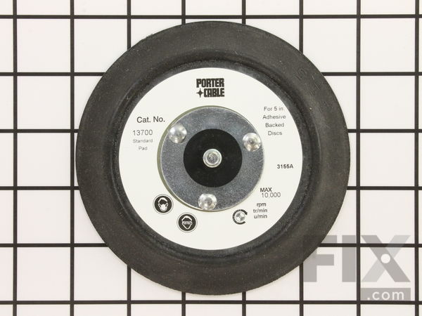 10106342-1-M-Porter Cable-13700-Sander Pad (PSA/Adhesive Back, No Vacuum Holes, 5 Inch)
