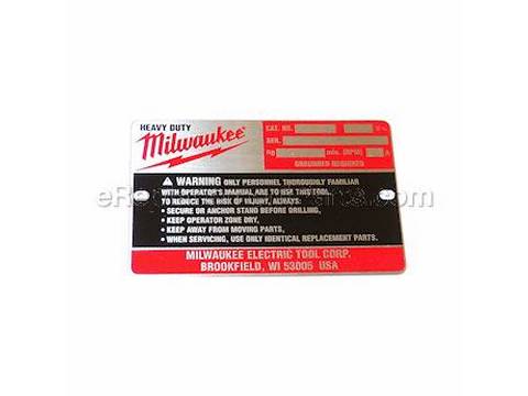 10120068-1-M-Milwaukee-12-99-1875-Nameplate-Service
