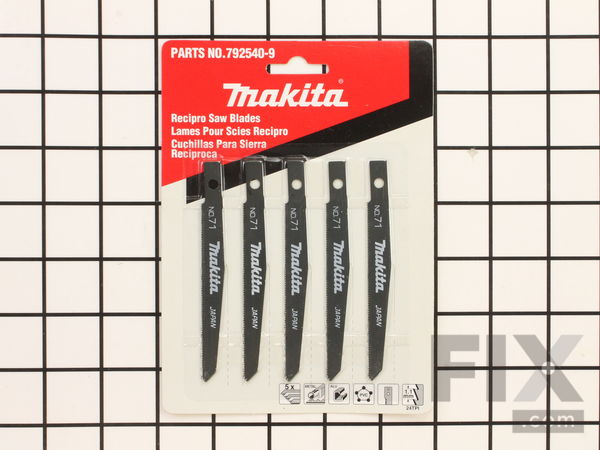 10154293-1-M-Makita-792540-9-Recipro Saw Blade No.71 (Mild Steel Cutting, 5 PCS)