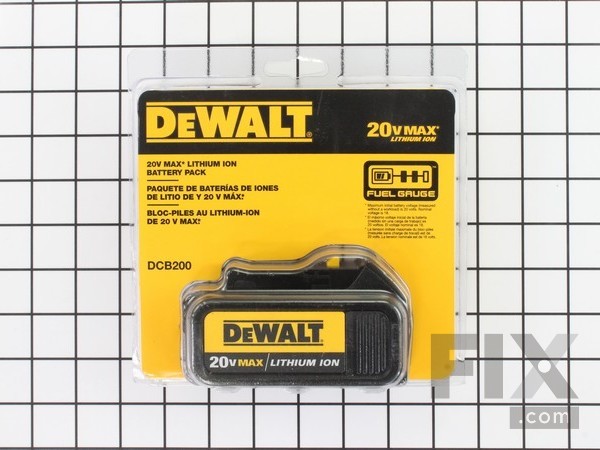10186786-1-M-DeWALT-DCB200-20V Li-Ion 3.0 Ah Power Tool Battery