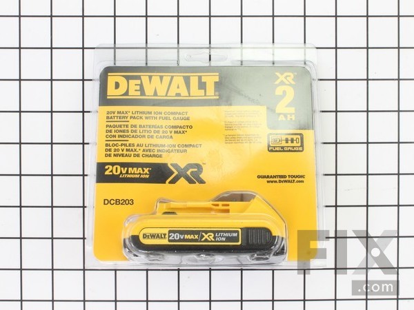 10186788-1-M-DeWALT-DCB203-20V Li-Ion 2.0 Ah Power Tool Battery