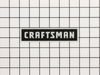 10235566-1-S-Craftsman-M15865-Nameplate