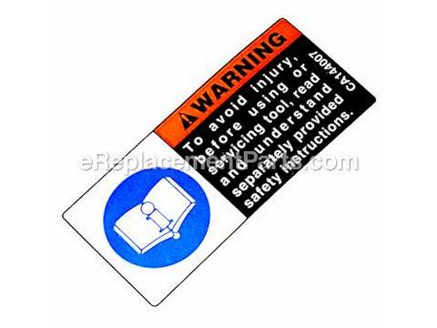 10300494-1-M-Chicago Pneumatic-CA144007-Decal-Safety Warning