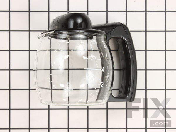 10313246-1-M-DeLonghi-7332183800-4 Cup Glass Carafe (Black)