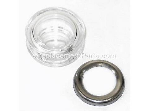 10314819-1-M-DeLonghi-TG001-1.5" Glass Knob And Nut