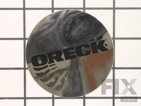 10433316-1-M-Oreck-53341-03-Label, Round, Oreck, Aluminum / Black