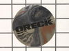 10433316-1-S-Oreck-53341-03-Label, Round, Oreck, Aluminum / Black