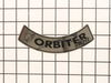 10433317-1-S-Oreck-53342-03-Label, Curved, Orbiter, Aluminum / Black