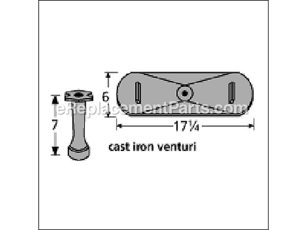 10518664-1-M-Aftermarket-21401-80801-Cast Iron Burner