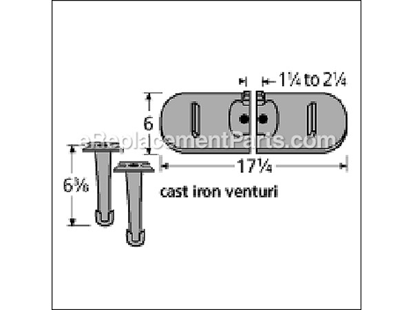 10518666-1-M-Aftermarket-21602-80701-Cast Iron Burner