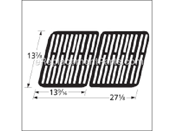10518735-1-M-Aftermarket-56132-Stamped Porcelain Steel Cooking Grid