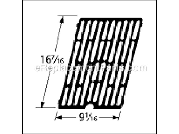10518755-1-M-Aftermarket-61271-Gloss Cast Iron Cooking Grid